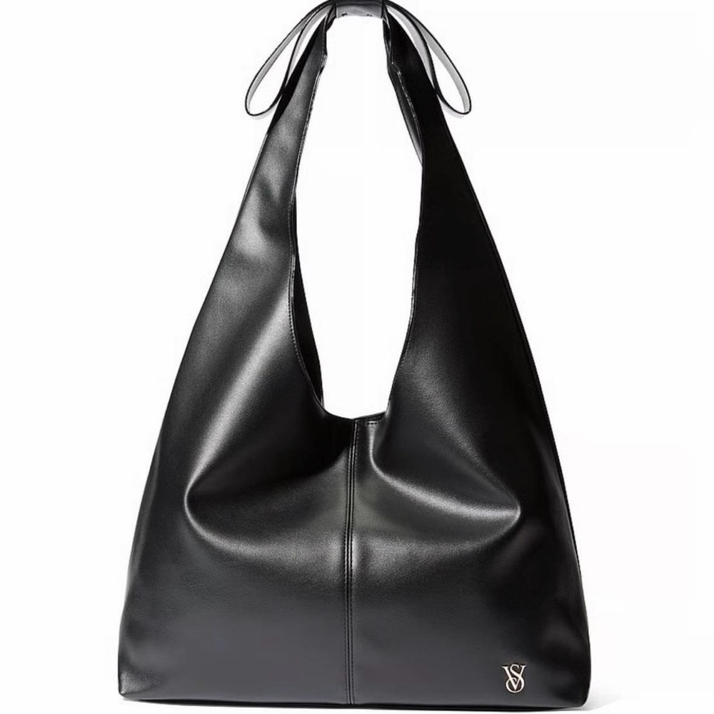 Victoria's Secret Black Bow Shoulder Tote